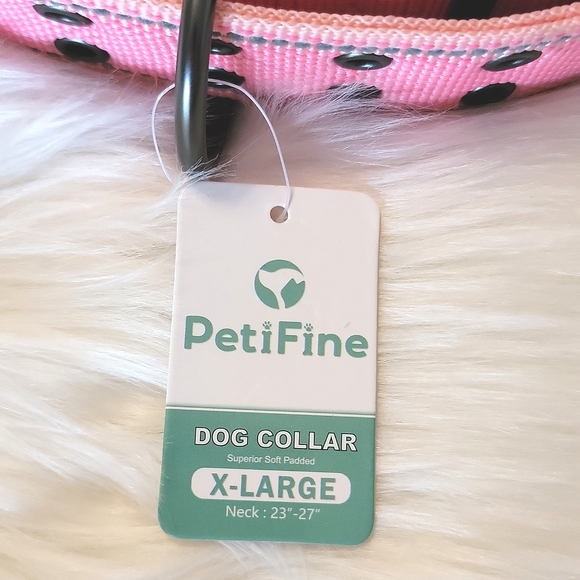 🌴 NWT PetiFine Neoprene Light Pink Padded Dog Collar 🩷 - Picture 2 of 7
